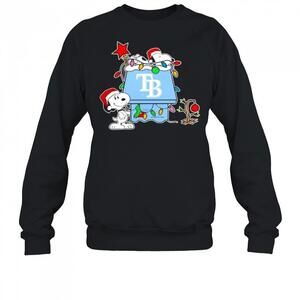 Tampa Bay Rays Snoopy Christmas Holiday Shirt